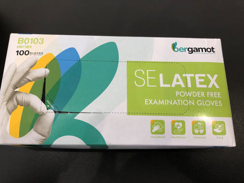 LATEX POWDER FREE DISP.GLOVE - SIZE M