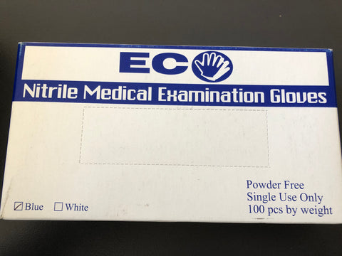 MEDICAL ECO NITRILE DISP. GLOVES XL BLUE