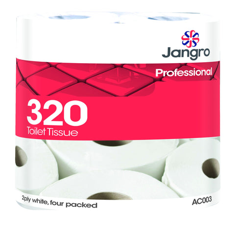 JANGRO 320 S/T TOILET ROLLS  2PLY 1X36