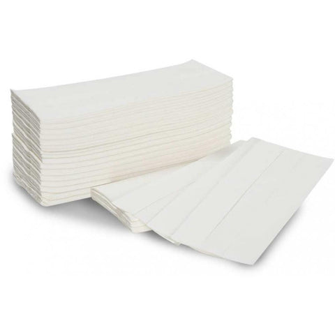 JANGRO C - FOLD 2PLY HAND TOWEL WHITE