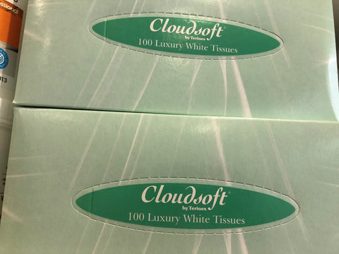 CLOUDSOFT LUX FACIAL TISSUE 100 SHEET 2PLY