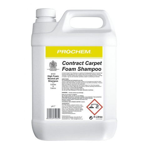 CONTRACT CARPET FOAM SHAMPOO 5LT B103