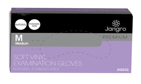 POWDER FREE SOFT VINYL GLOVE - CLEAR - M