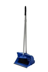 ECONOMY LONG HANDLED DUSTPAN BRUSH - BLUE