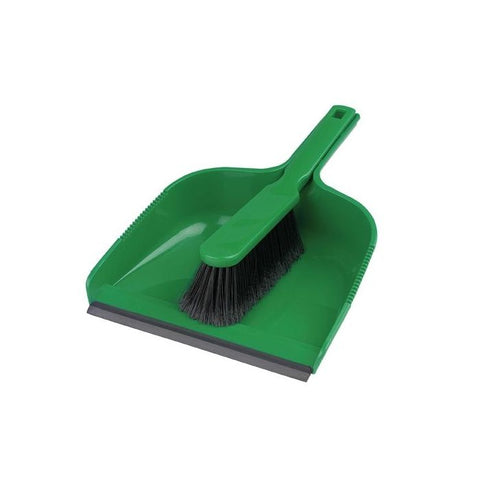 DUSTPAN & BRUSH SET SOFT- GREEN