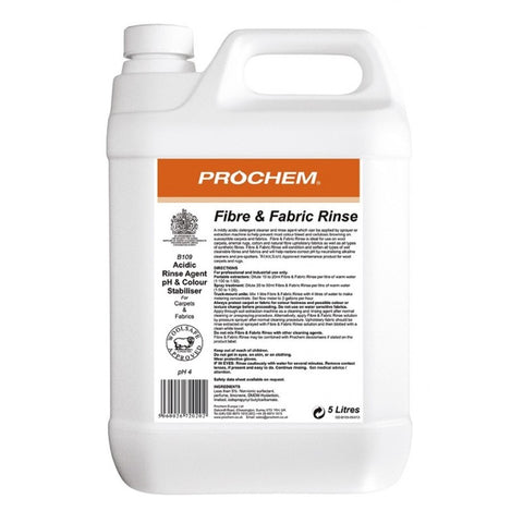 FIBRE & FABRIC RINSE 5LT B109 PROCHEM