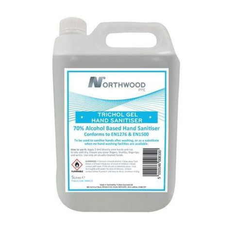 NORTHWOOD ALCOHOL HAND SANITISER GEL 5L