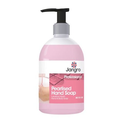 PINK PEARLISED HAND SOAP PUMP 500ML