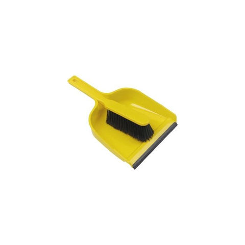 DUSTPAN & BRUSH SET SOFT - YELLOW